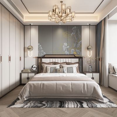 新中式卧室