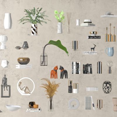 现代装饰品摆件，装饰品，陈列品，艺术品，花，花瓶，雕塑，摆件，工艺品