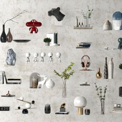 现代装饰品摆件，装饰品，陈列品，艺术品，花，花瓶，雕塑，摆件，工艺品