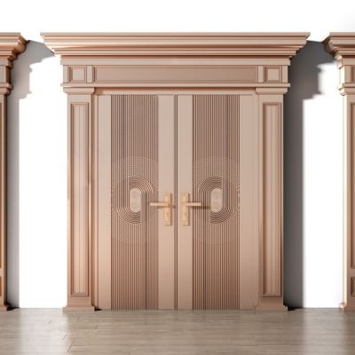 欧式古典防盗双开门