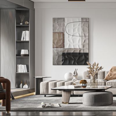 现代简约客餐厅，现代轻奢客餐厅，现代极简风客餐厅