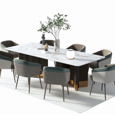 现代茶餐桌椅组合