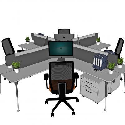 现代办公桌椅，办公桌，员工位，工作位，职员桌，桌上屏，工位，办公椅，桌椅，屏风工位，屏风，职员桌，职员椅，L型工位，L型屏风，直条屏风，直条工位