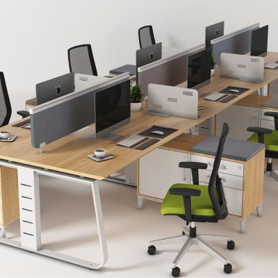 现代办公桌椅，办公桌，办公椅，员工位，员工椅，职员桌，职员椅，工位，卡座