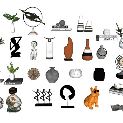 现代装饰品摆件，装饰品，陈列品，艺术品，花，花瓶，雕塑，摆件，工艺品