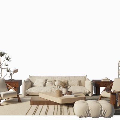 诧寂风沙发茶几组合