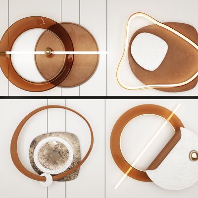 现代墙饰挂件，挂饰，墙饰，挂件，壁灯，床头饰品，饰品，摆件，新中式挂饰