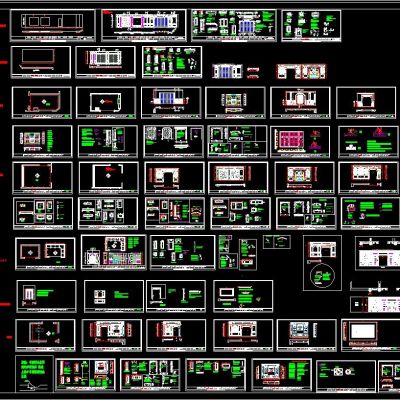 展厅 护墙板设计 CAD图集