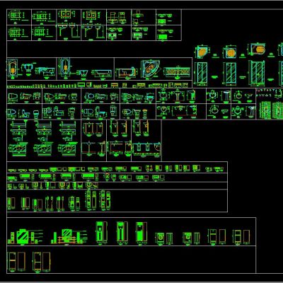 厨房用品 电器 卫浴 五金CAD图库