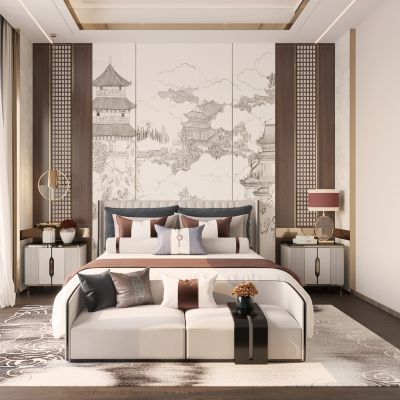 新中式卧室