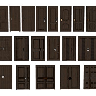 现代门组合，双开门，平开门，密码门，入户门，室内门，防盗门，子母门