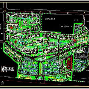 小区道路景观规划图