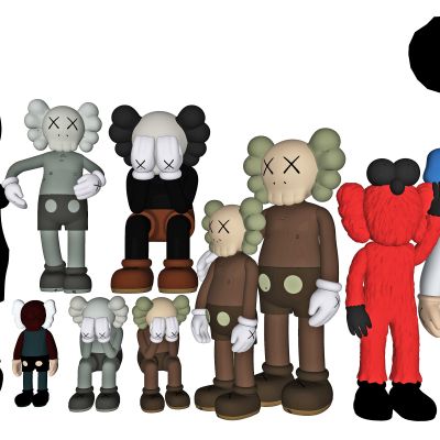 现代雕塑，kaws公仔摆件，宇航员摆件，公仔，陈设，饰品，绿植，挂画，书
