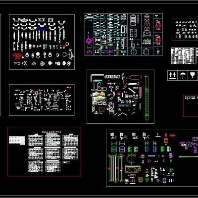 最全家具安装五金 CAD图库