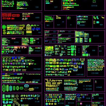 CAD常用平立面图库