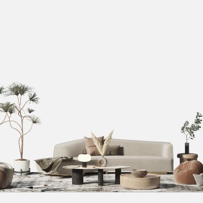 现代沙发茶几组合