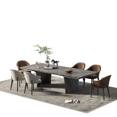 现代餐桌椅组合