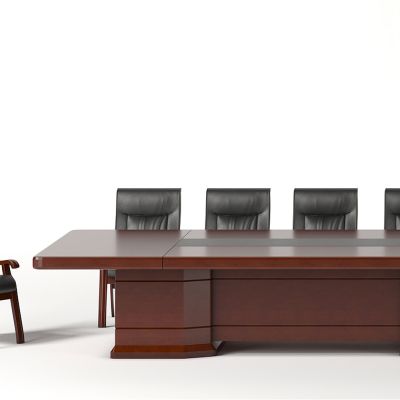 新中式大会议桌，办公桌，办公椅，会议椅，会议桌，洽谈桌，培训桌，实木四脚椅