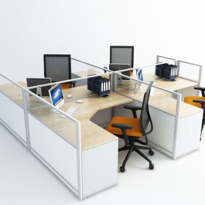 现代办公桌椅，办公桌，员工位，工作位，职员桌，桌上屏，工位，办公椅，桌椅，屏风工位，屏风，职员桌，职员椅，L型工位，L型屏风