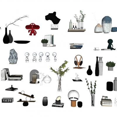 现代装饰品摆件，装饰品，陈列品，艺术品，花，花瓶，雕塑，摆件，工艺品