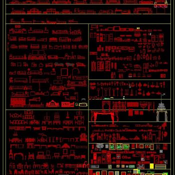 家装设计CAD立面图块