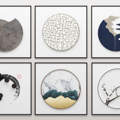 新中式立体画，画，装饰画，墙饰，挂件，肌理挂画