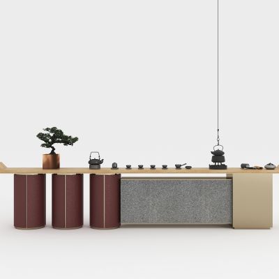 新中式茶桌椅组合