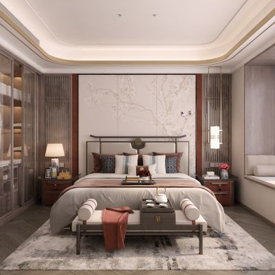 新中式卧室