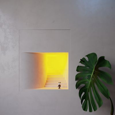 现代嵌入式石膏壁灯 嵌入式楼梯踏步灯  小夜灯