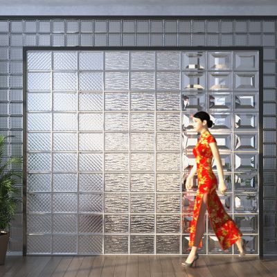 现代隔断屏风组合