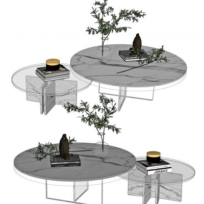 现代子母茶几，茶几，客厅茶几，圆茶几，边几，角几， 饰品，摆件，花，花瓶，装饰品