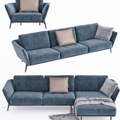 现代布艺沙发组合，三人沙发，单人沙发，转角沙发，多人沙发，休闲沙发，毯子，客厅沙发，接待沙发，洽谈沙发