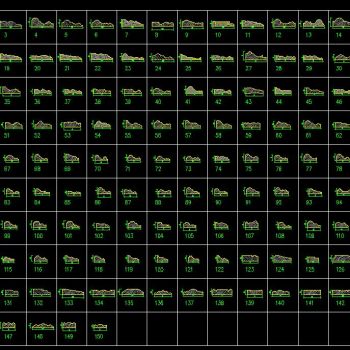 门套线开花角线饰线踢脚线CAD图库
