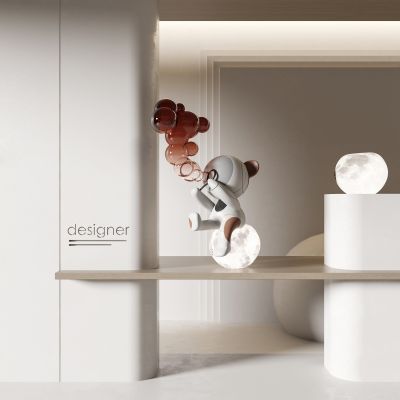 小熊雕塑 潮玩摆件