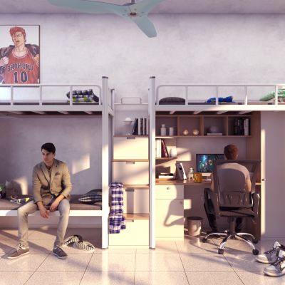 现代宿舍场景