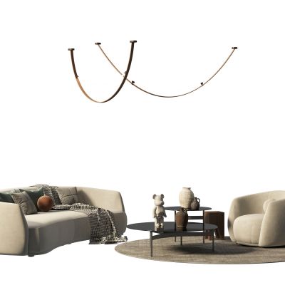 现代沙发茶几组合