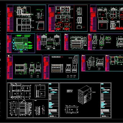 上下床高低床儿童床CAD图库