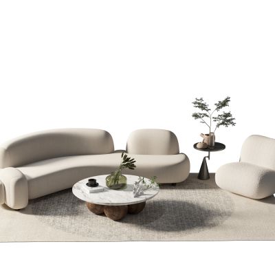 现代沙发茶几组合