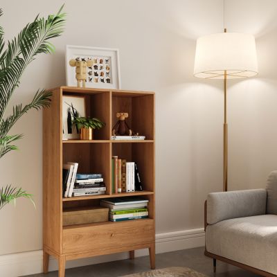 现代实木收纳柜书柜