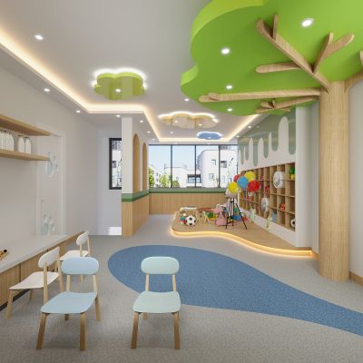 现代幼儿园活动室