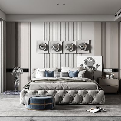 现代简约风格主卧室