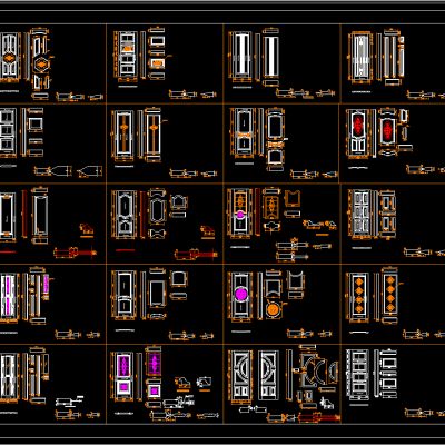 木门拆单大样图