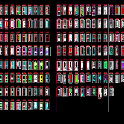 木门设计 大合集 CAD库
