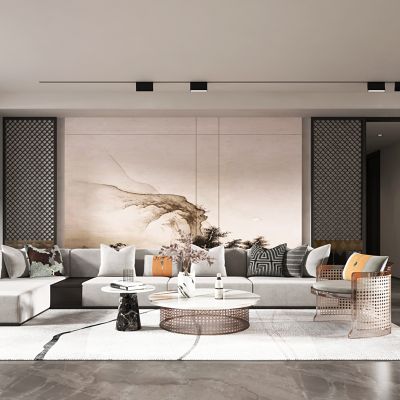 新中式风格客餐厅