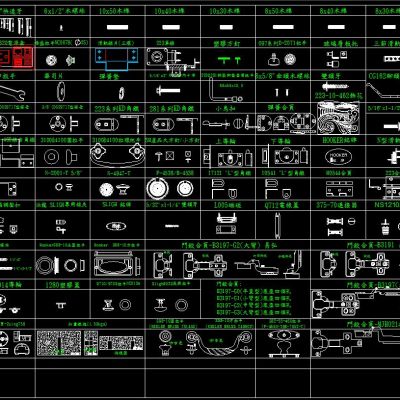 五金配件CAD图库