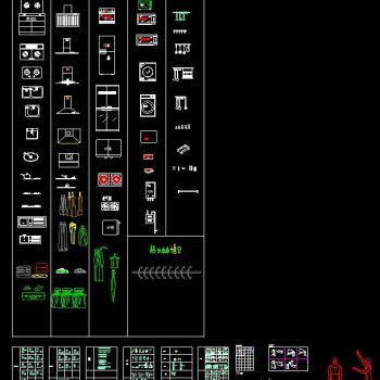 全屋定制常用五金及厨房电器CAD图集