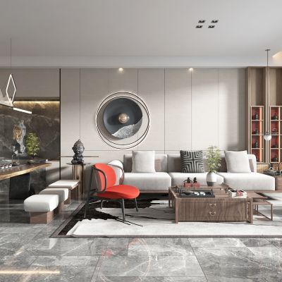 新中式风格客餐厅