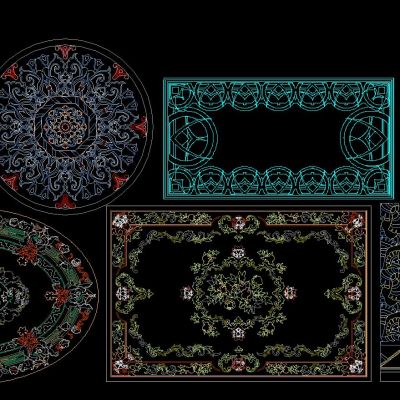 CAD精美花纹图案