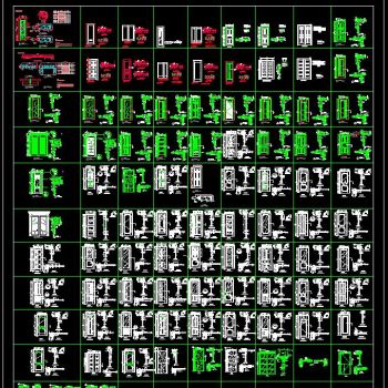 欧式实木门 CAD图  大样图