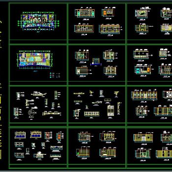 办公室CAD平面布置装修图